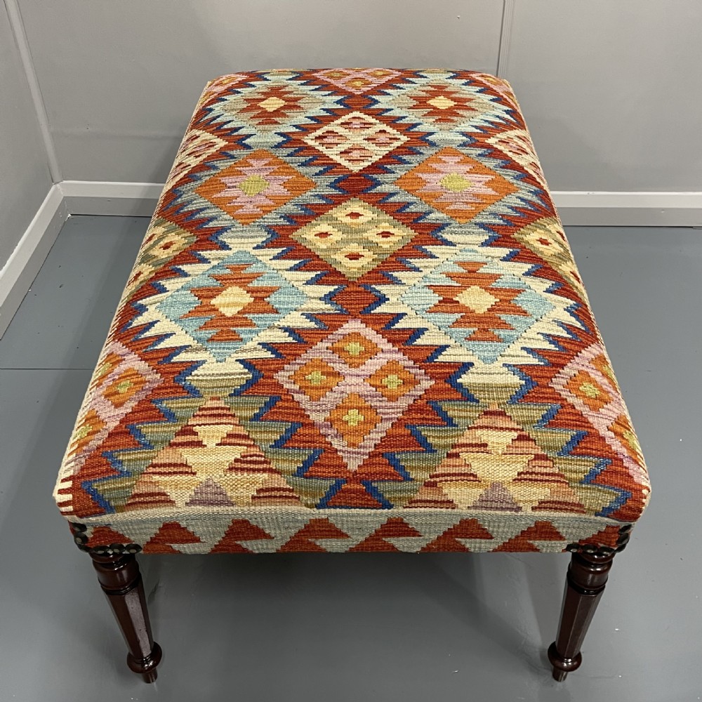 4’ x 2’ centre footstool in kilim View IX