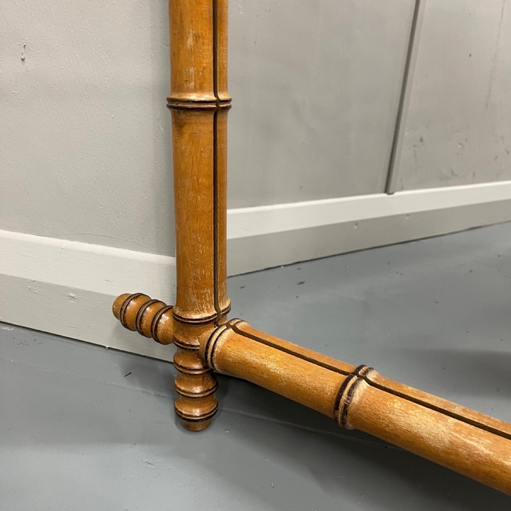 Pair of French faux bamboo mirrors View IX
