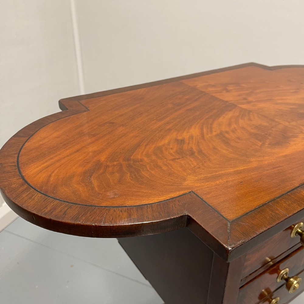 Double sided Regency mahogany inlaid work table  View VII
