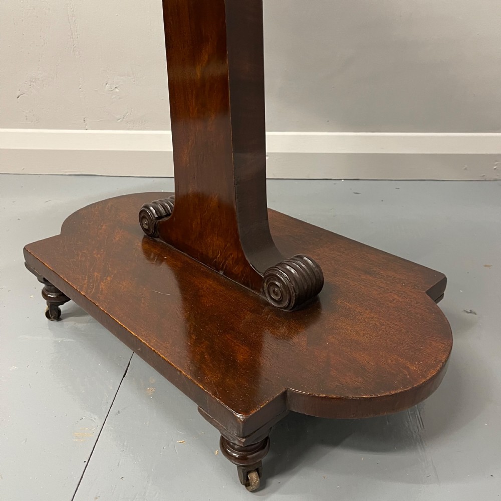 Double sided Regency mahogany inlaid work table  View VIII