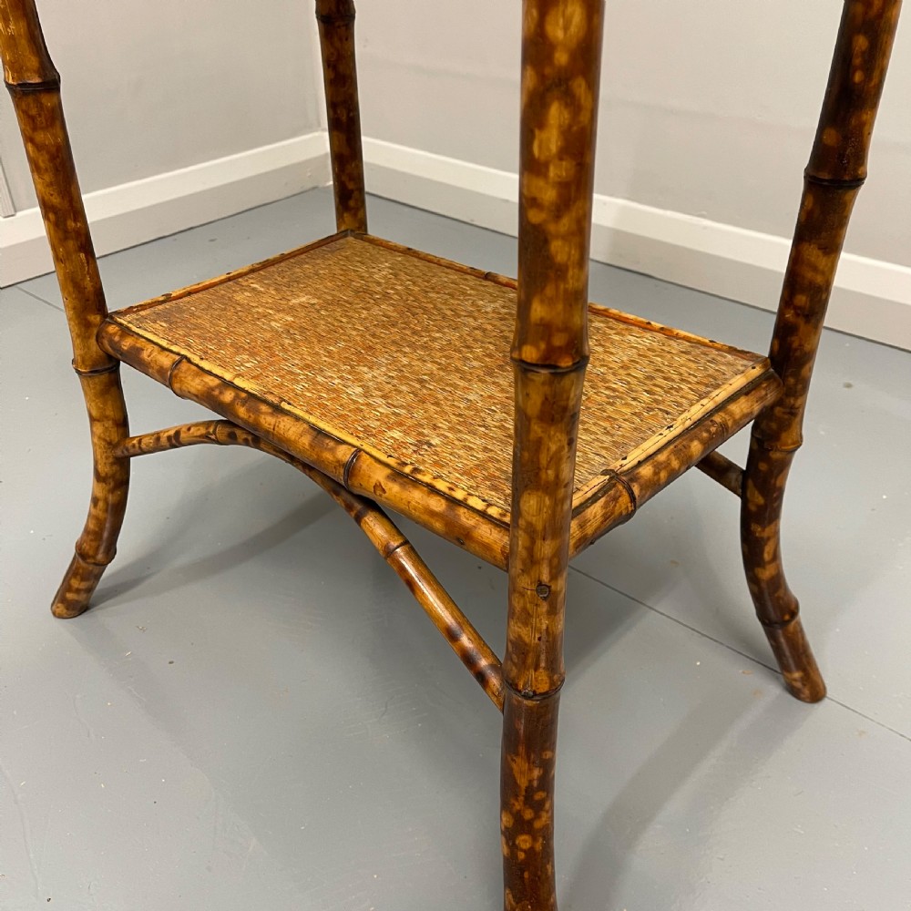 Victorian lacquered bamboo side table  View VI
