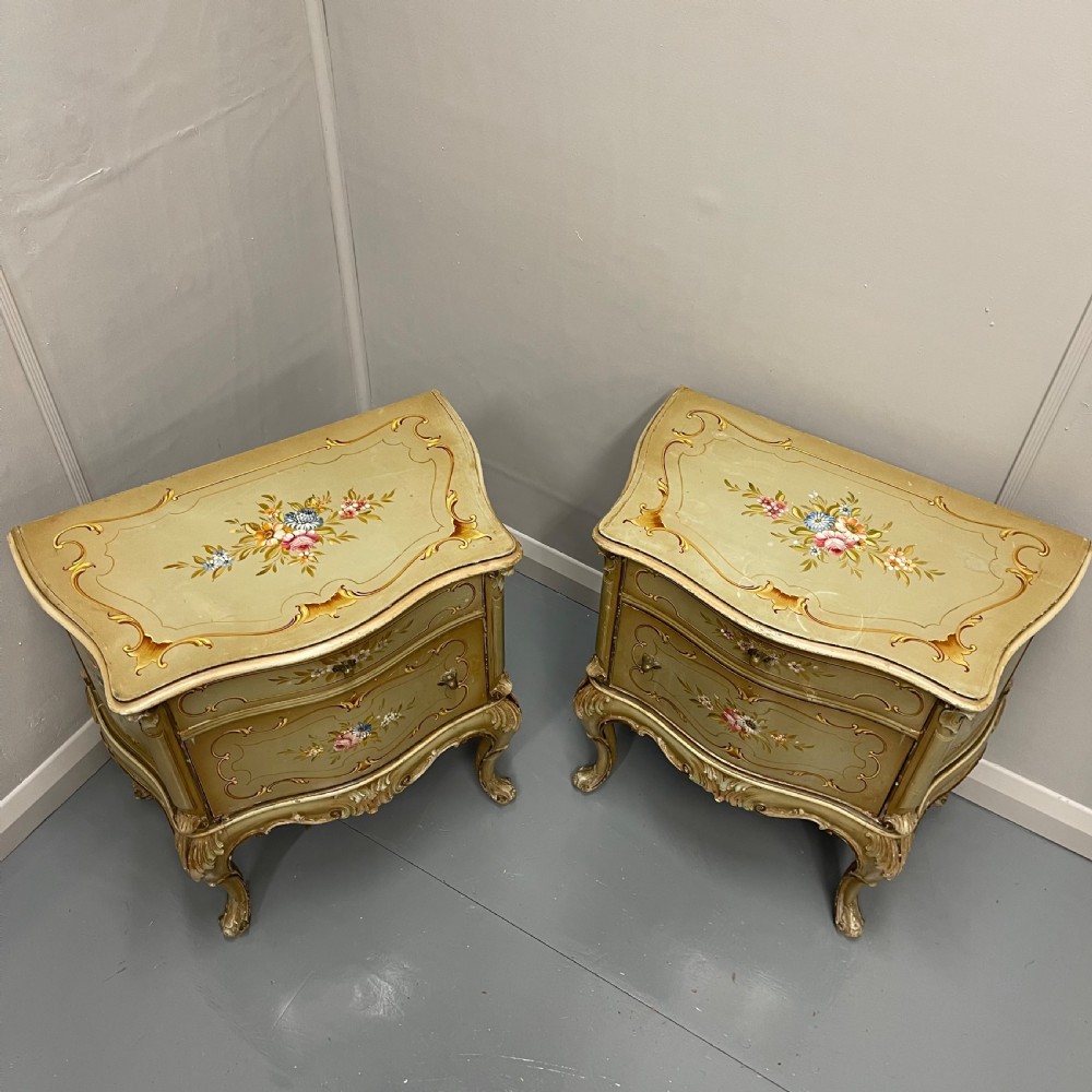 Pair of Venetian bedside cabinets  View III