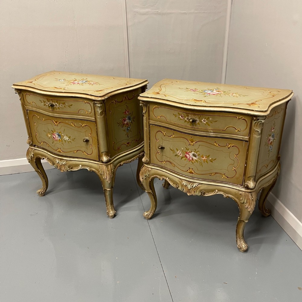 Pair of Venetian bedside cabinets  View V
