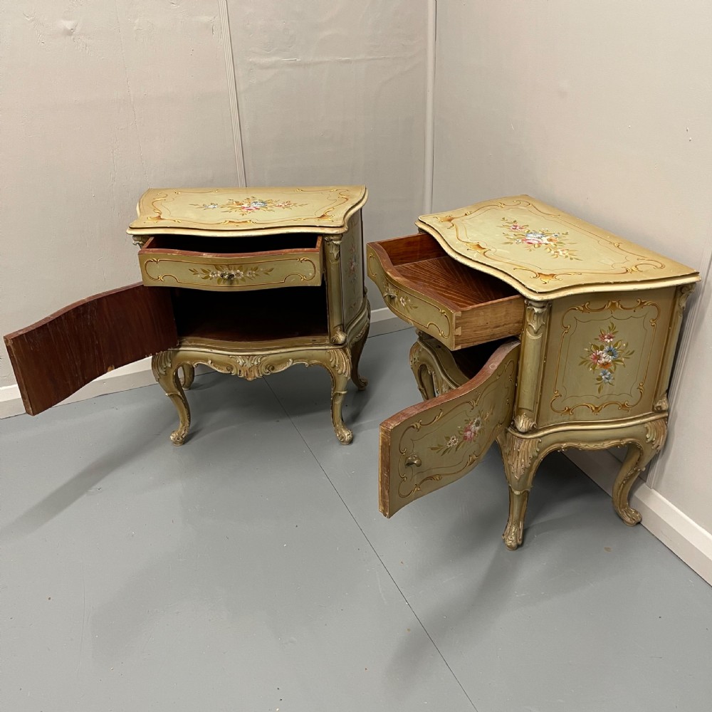 Pair of Venetian bedside cabinets  View VIII