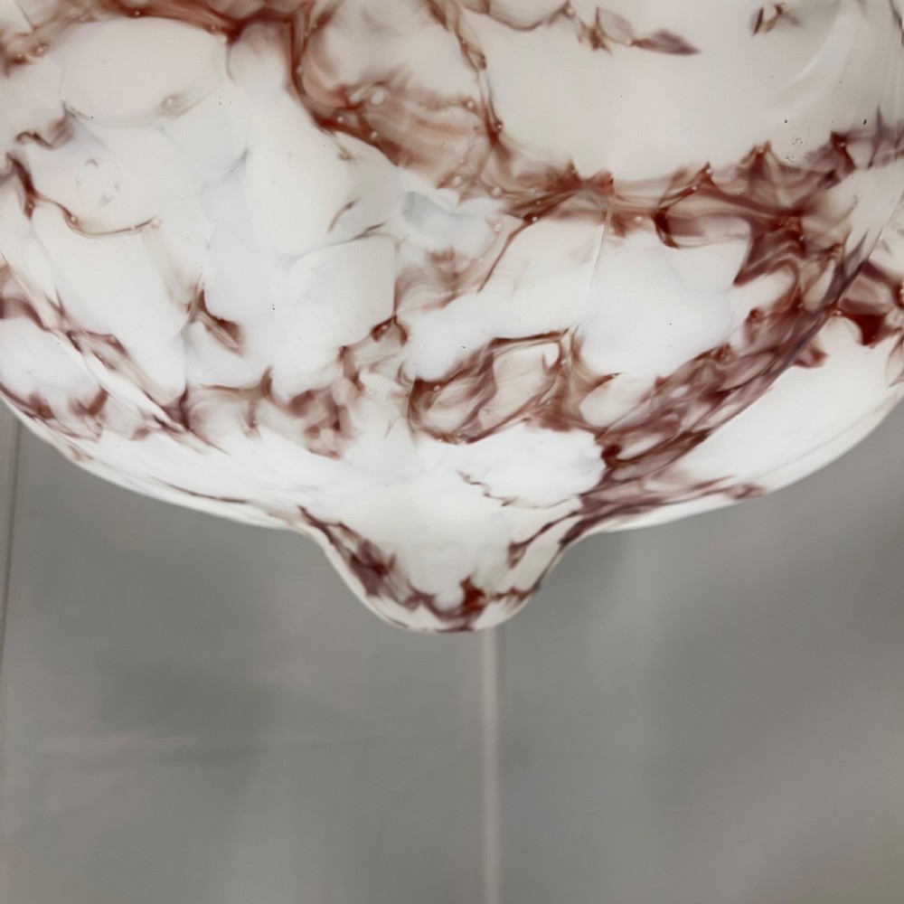 Hand painted marble effect plafonnier pendant shade View IV