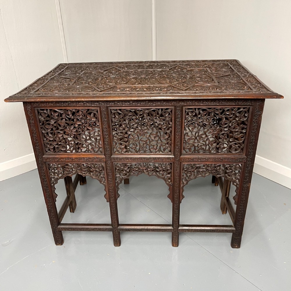Anglo Indian teak folding side table View III