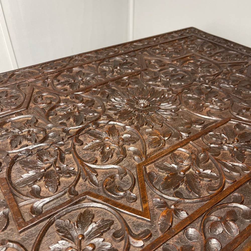 Anglo Indian teak folding side table View XIII