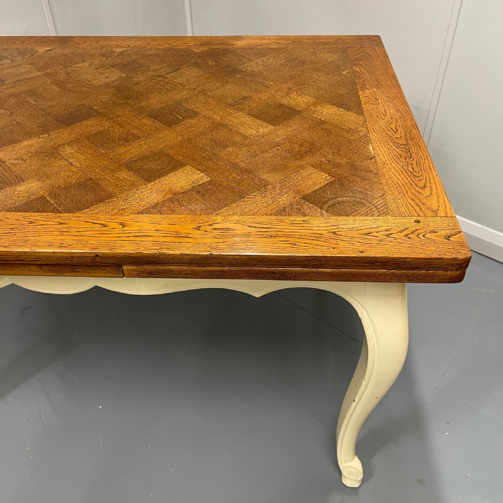 French oak parquet extending table  View V