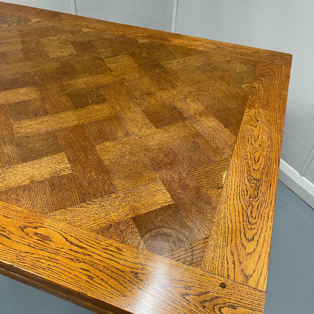 French oak parquet extending table  View VI