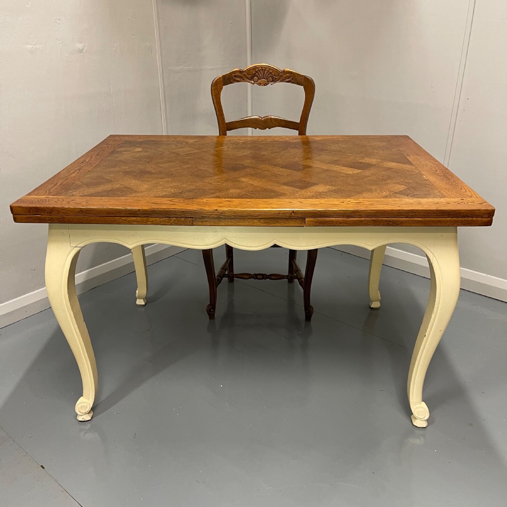 French oak parquet extending table  View VII