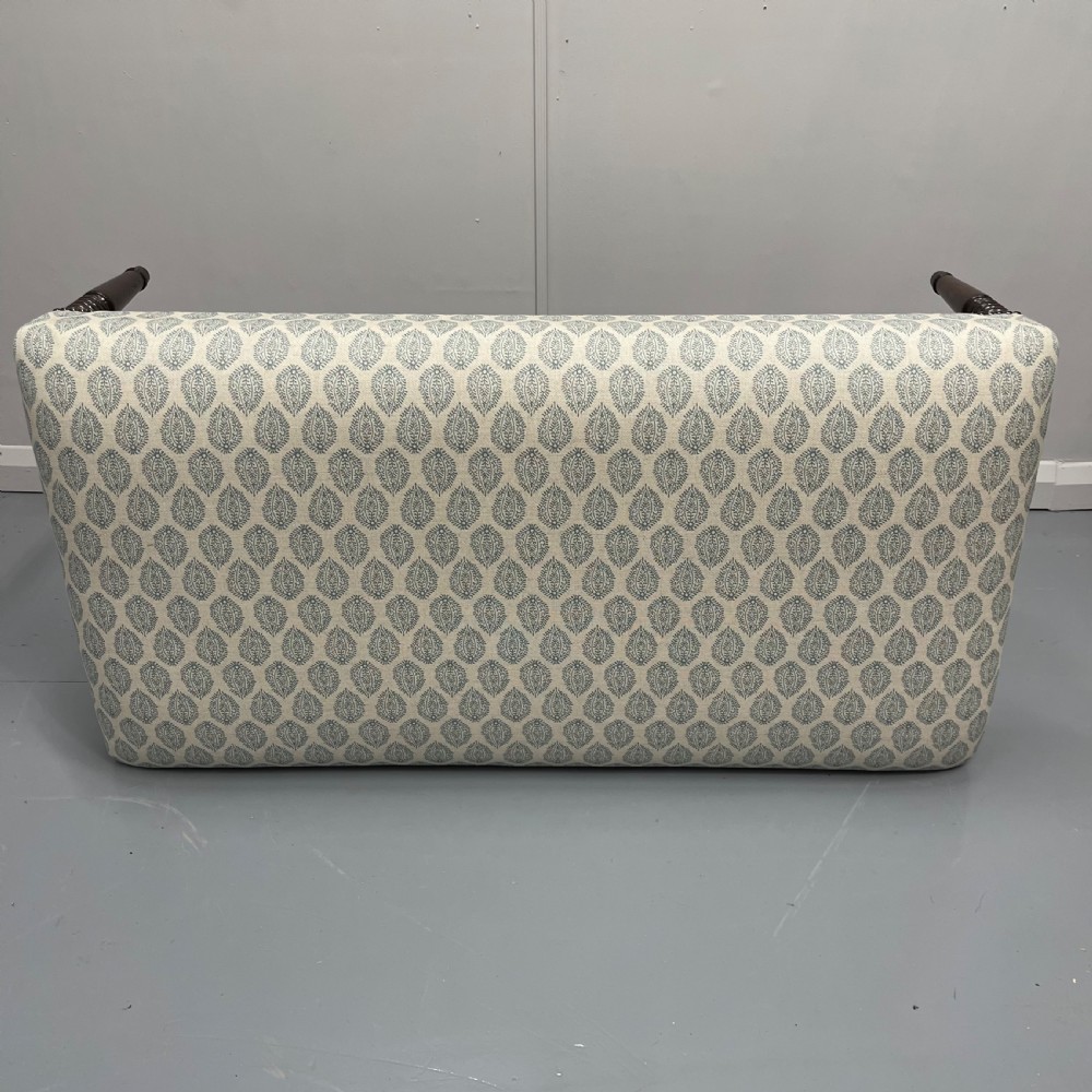 Regency footstool with turned legs and leaf motif View VII