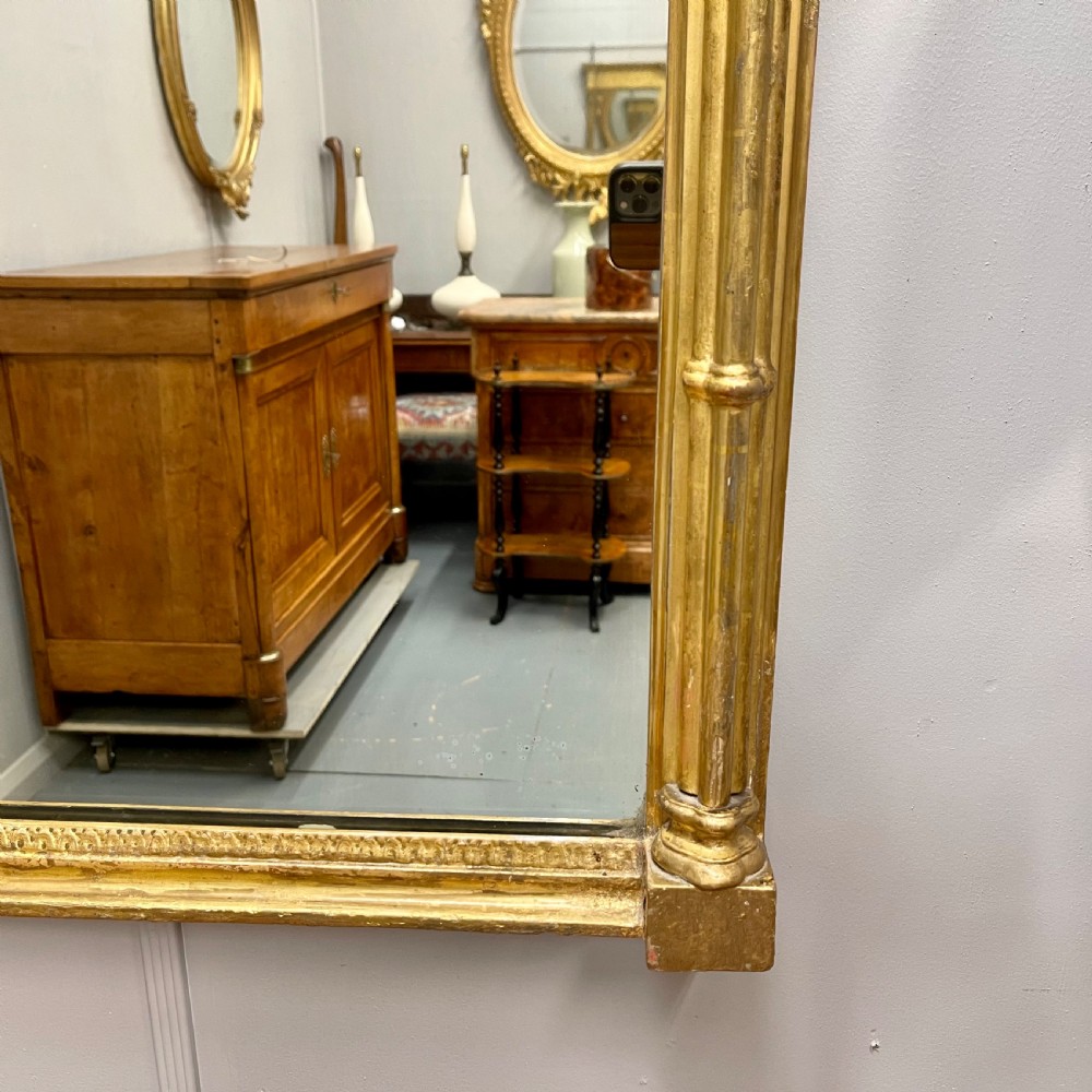 Regency gilt pier mirror with cluster columns View VI
