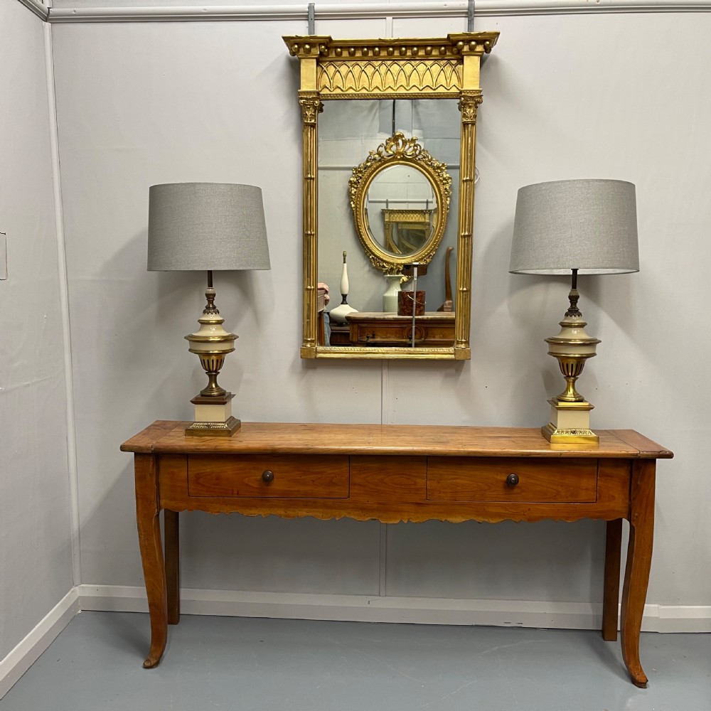 Regency gilt pier mirror with cluster columns View VII