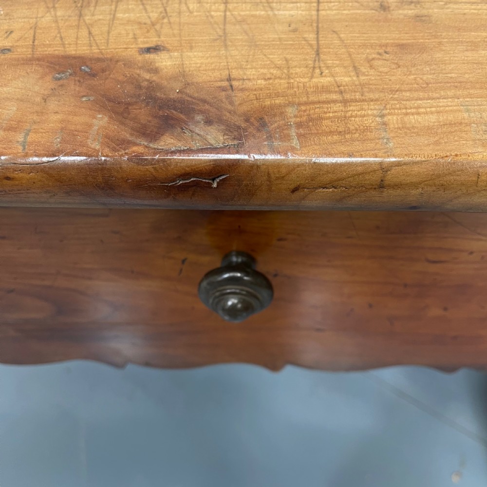 Pair of French cherrywood server console tables View VIII