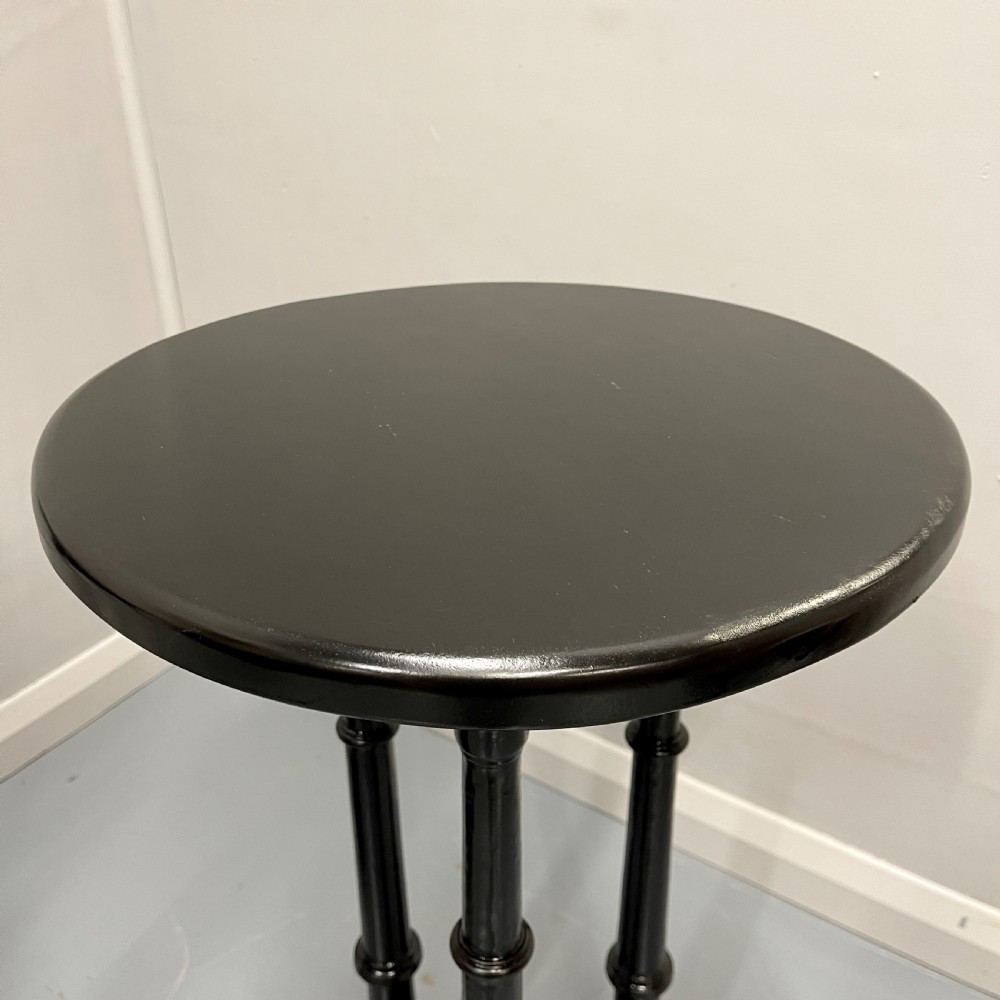 Pair of ebonised Regency style side tables View VI