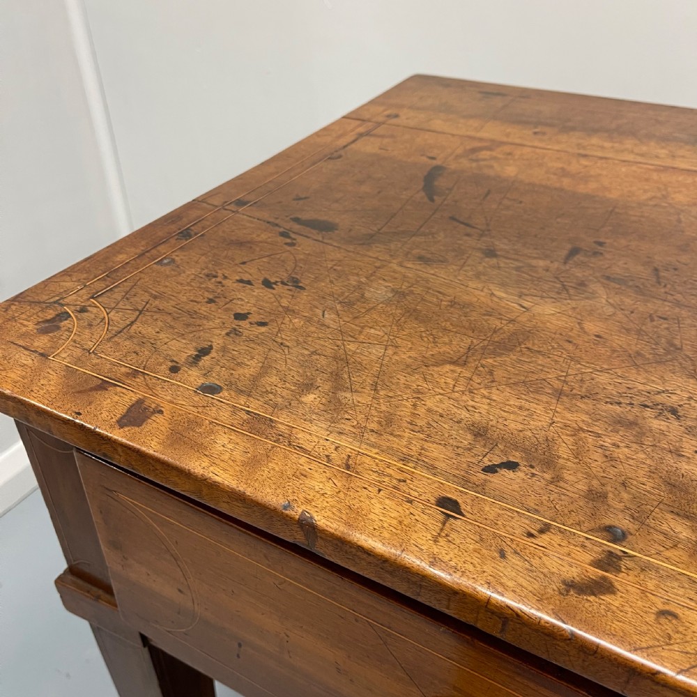 French provincial Empire fruitwood inlaid desk View VII
