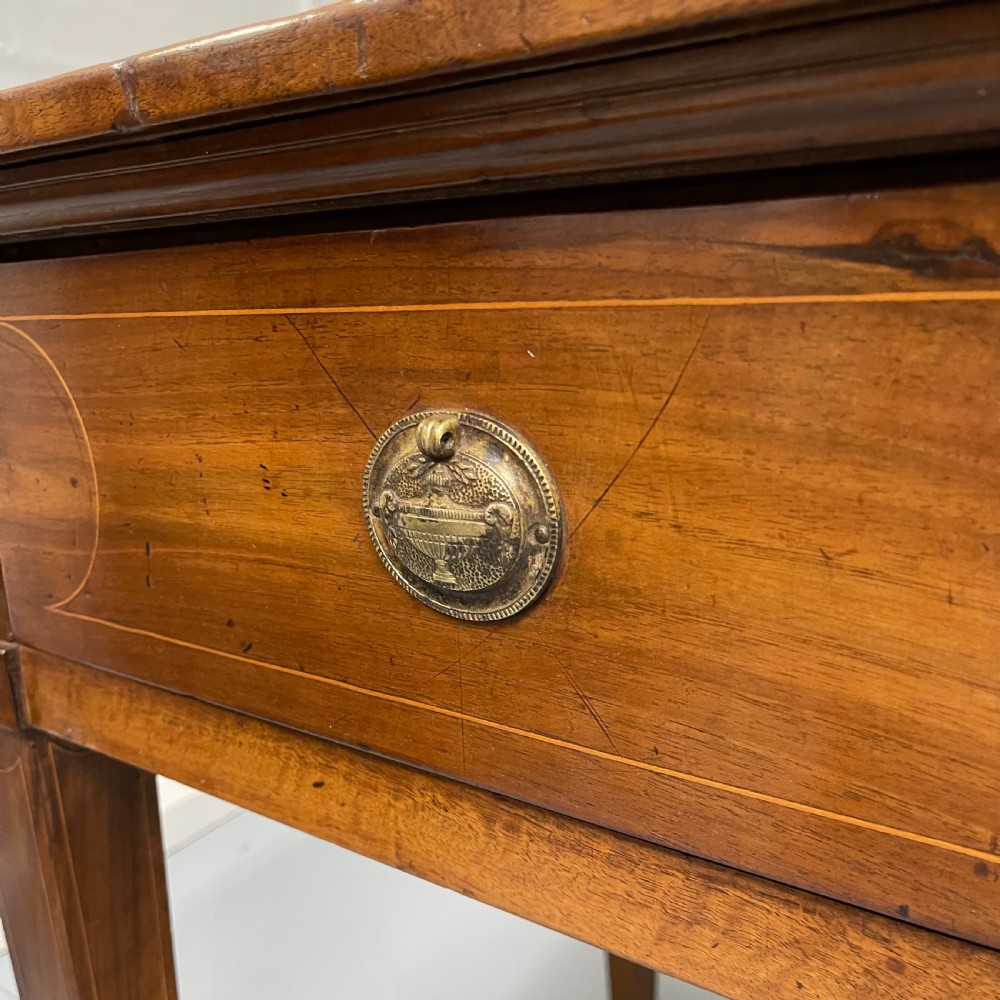 French provincial Empire fruitwood inlaid desk View XI