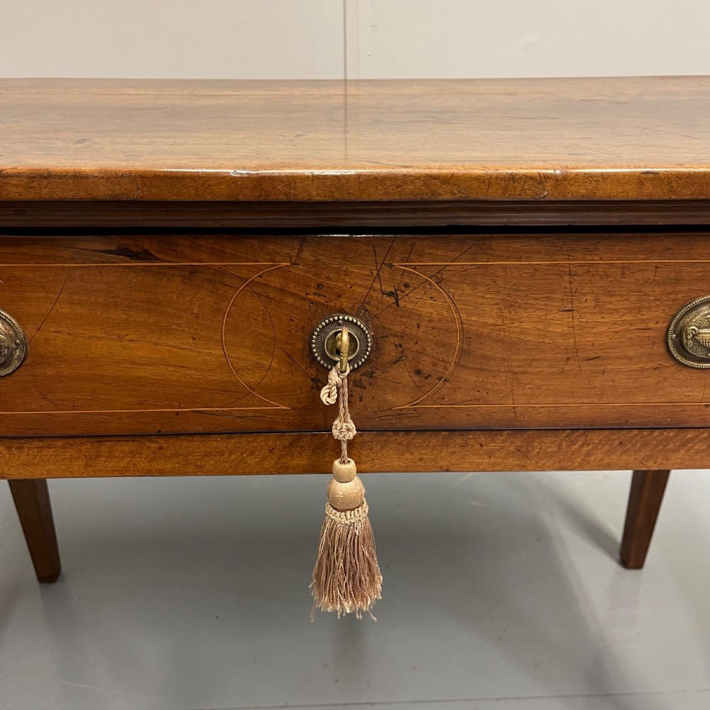 French provincial Empire fruitwood inlaid desk View XII