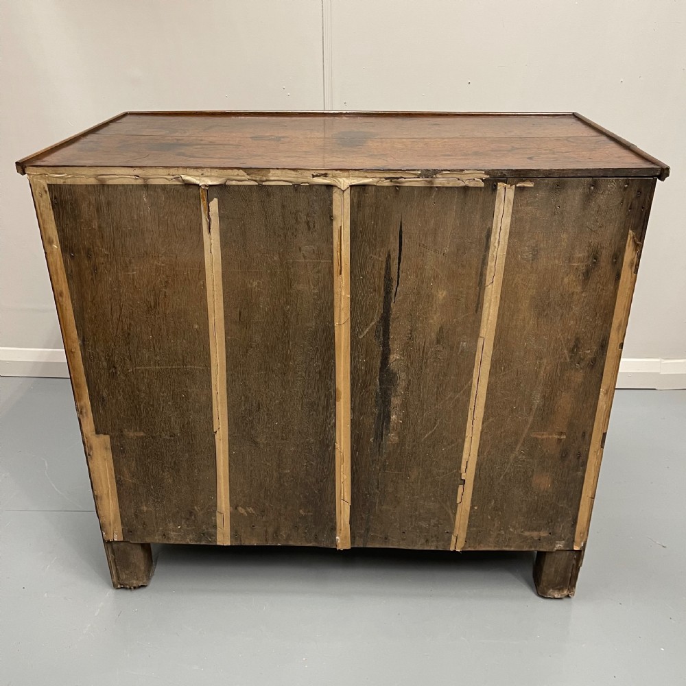French Empire oak commode with black handles View XI