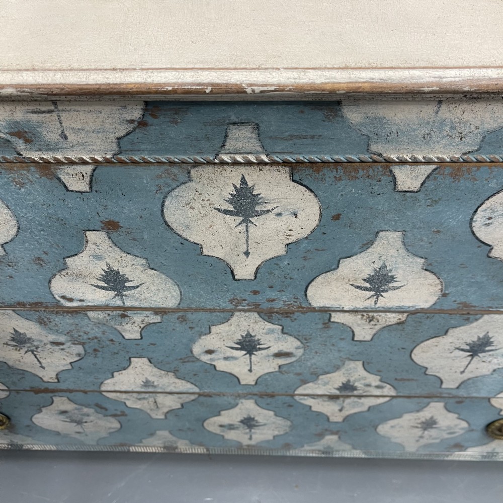 French empire style stencil painted commode  View VIII