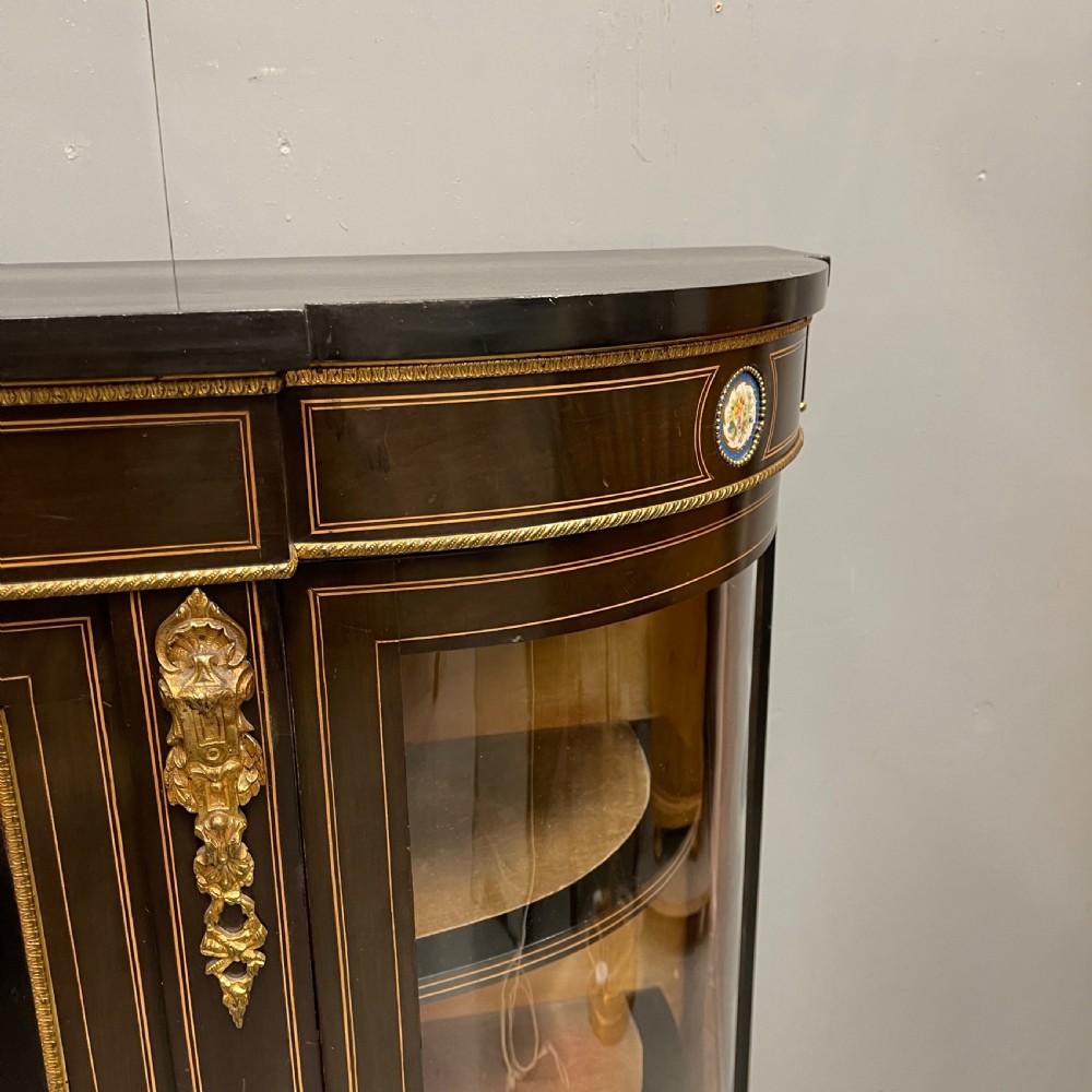 Victorian ebonised and inlaid credenza View III