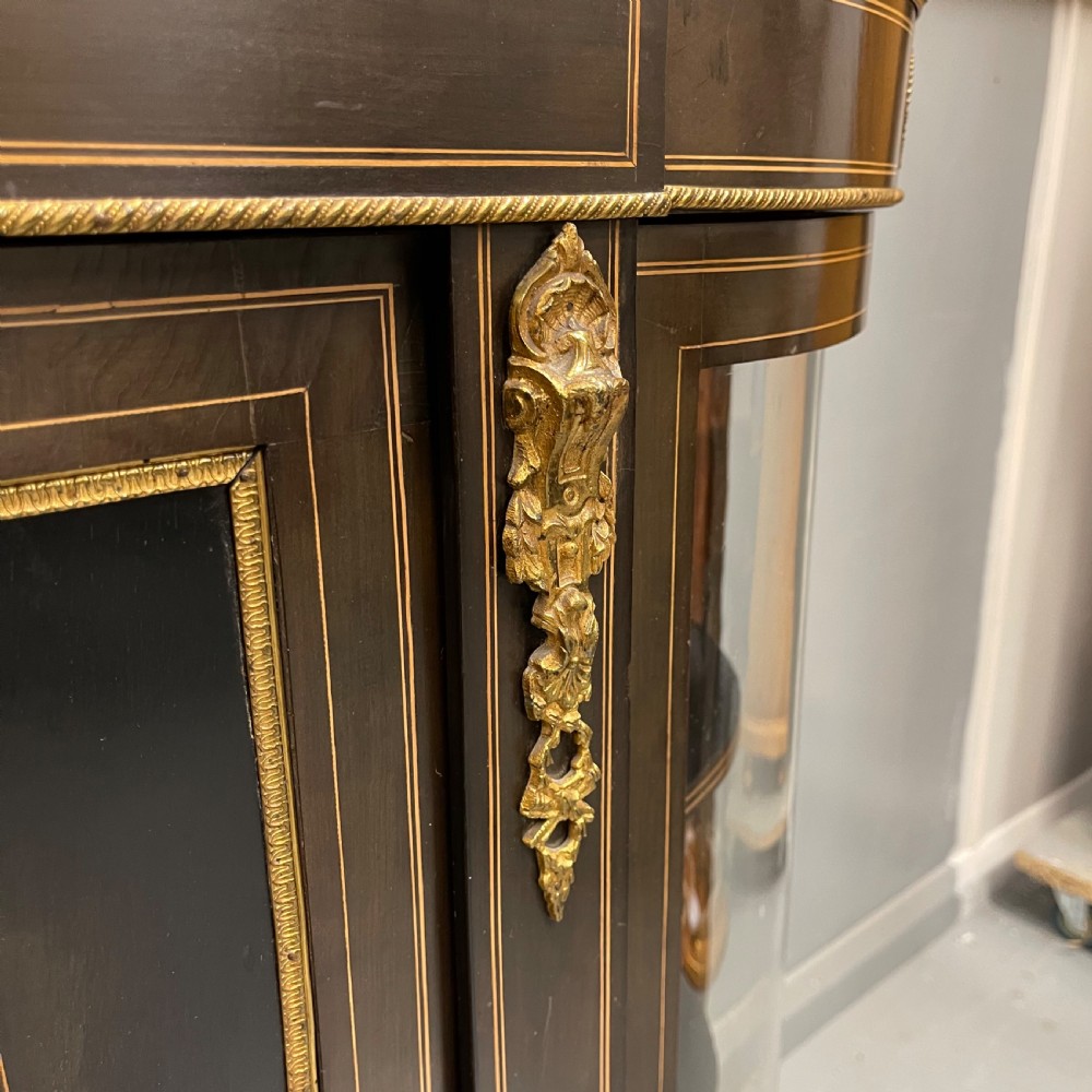 Victorian ebonised and inlaid credenza View VII