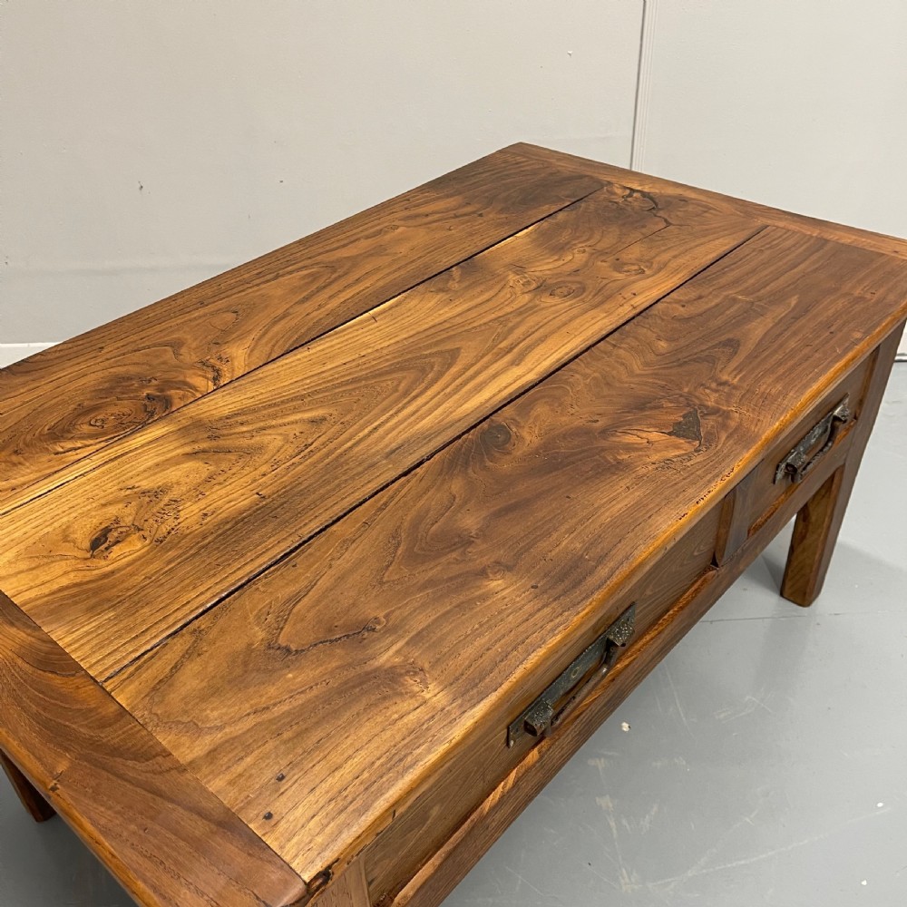 French chestnut coffee table with drawers  View IV