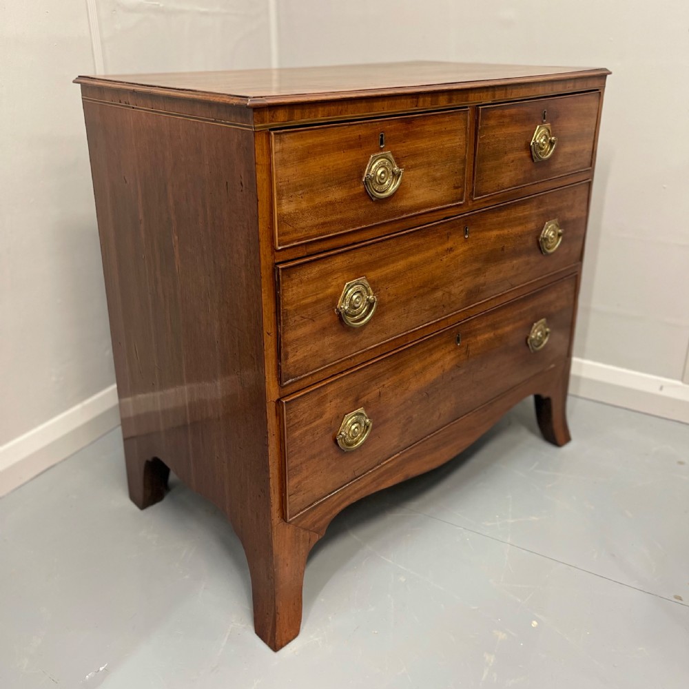 Small Georgian mahogany chest of drawers View II