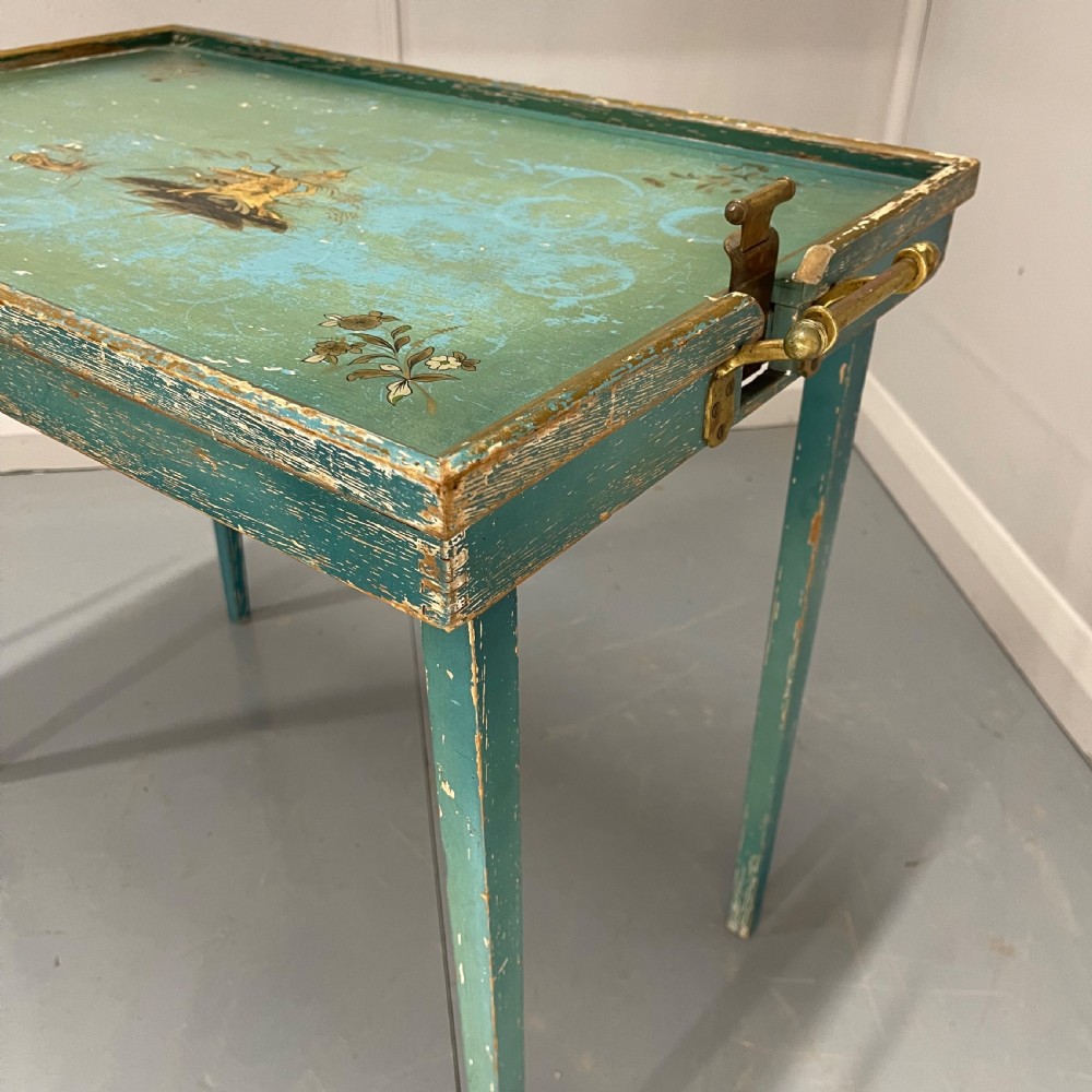 Chinoiserie folding tray side table View IV