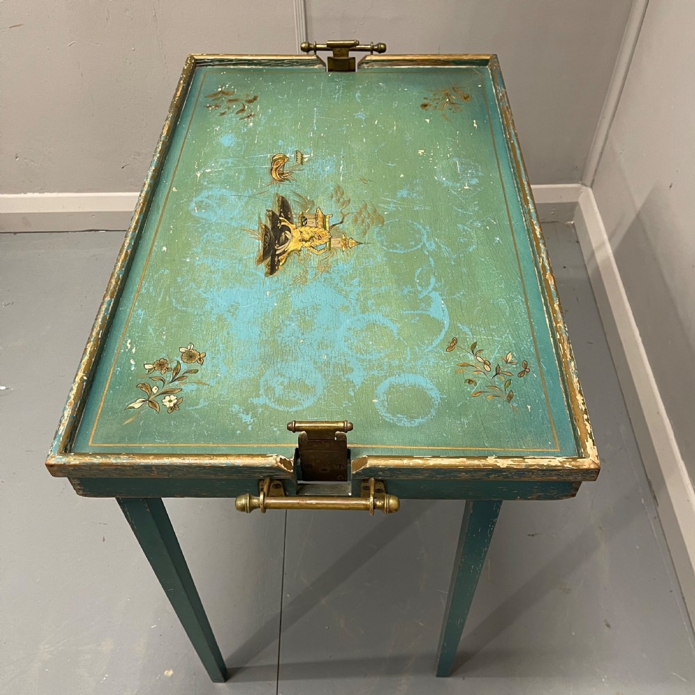 Chinoiserie folding tray side table View VI