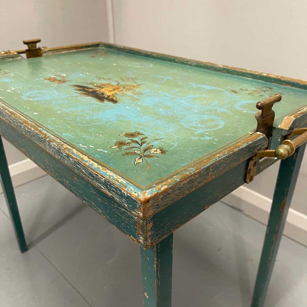 Chinoiserie folding tray side table View IX