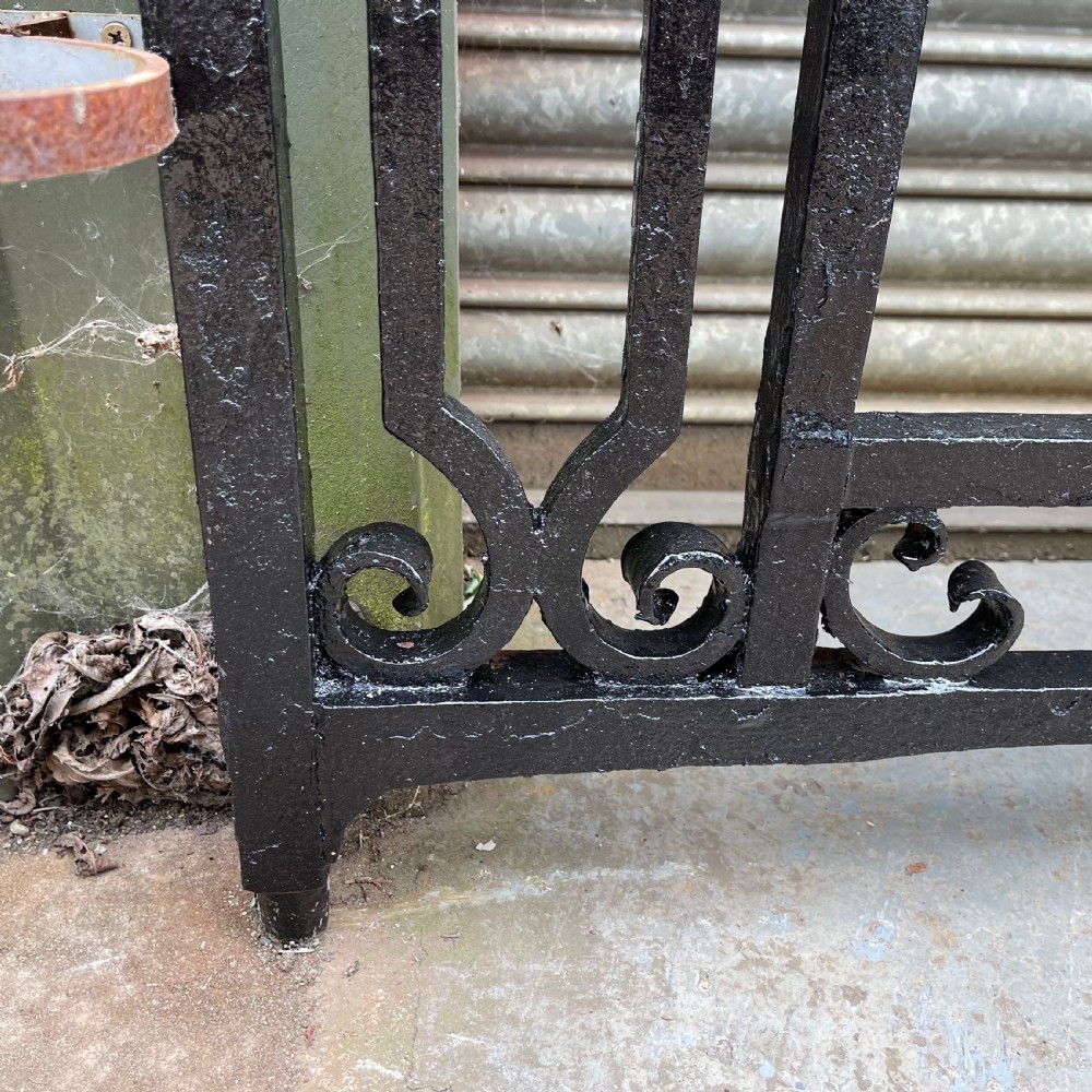 Victorian 10ft 6’’ solid wrought iron driveway gates View XI