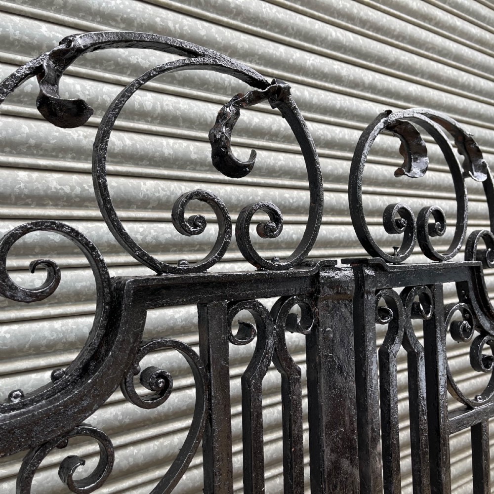 Victorian 10ft 6’’ solid wrought iron driveway gates View XIV
