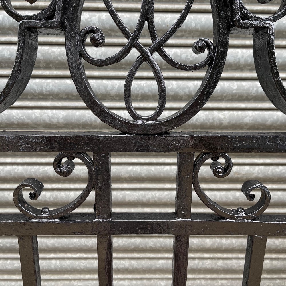 Victorian 10ft 6’’ solid wrought iron driveway gates View XV