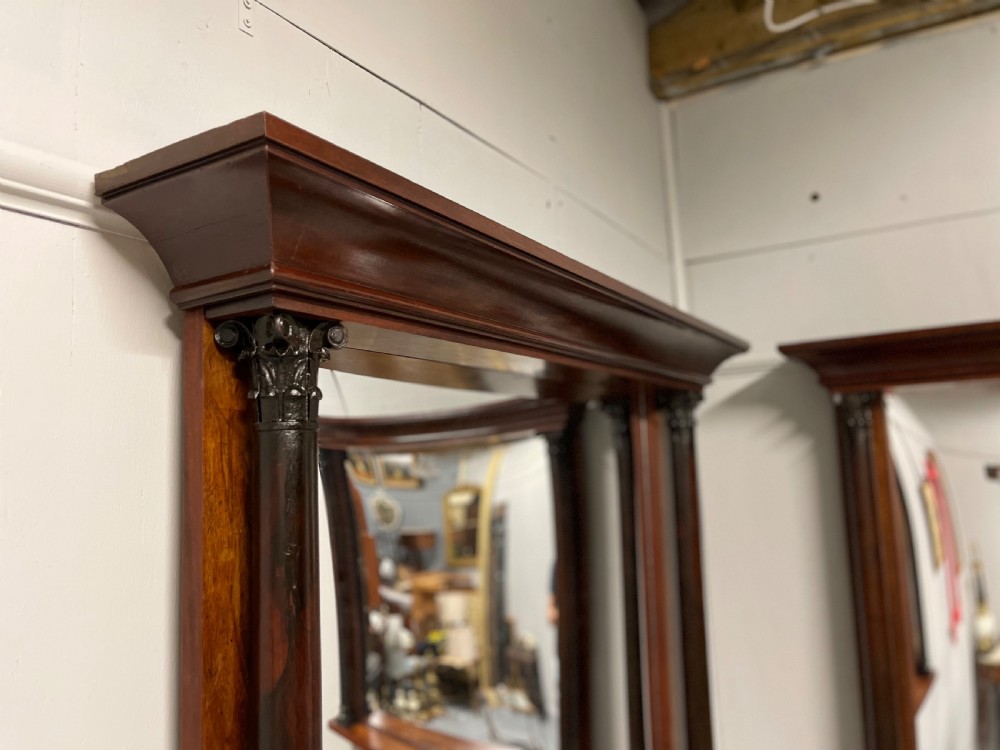 Large pair of late Regency overmantle mirrors View VI