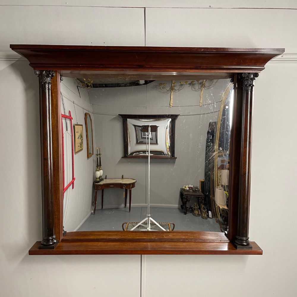 Large pair of late Regency overmantle mirrors View VII