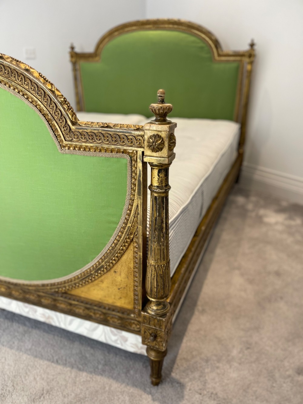 Antique French kingsize gilt bed  View IV