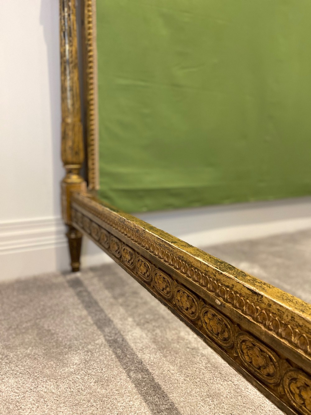 Antique French kingsize gilt bed  View VIII