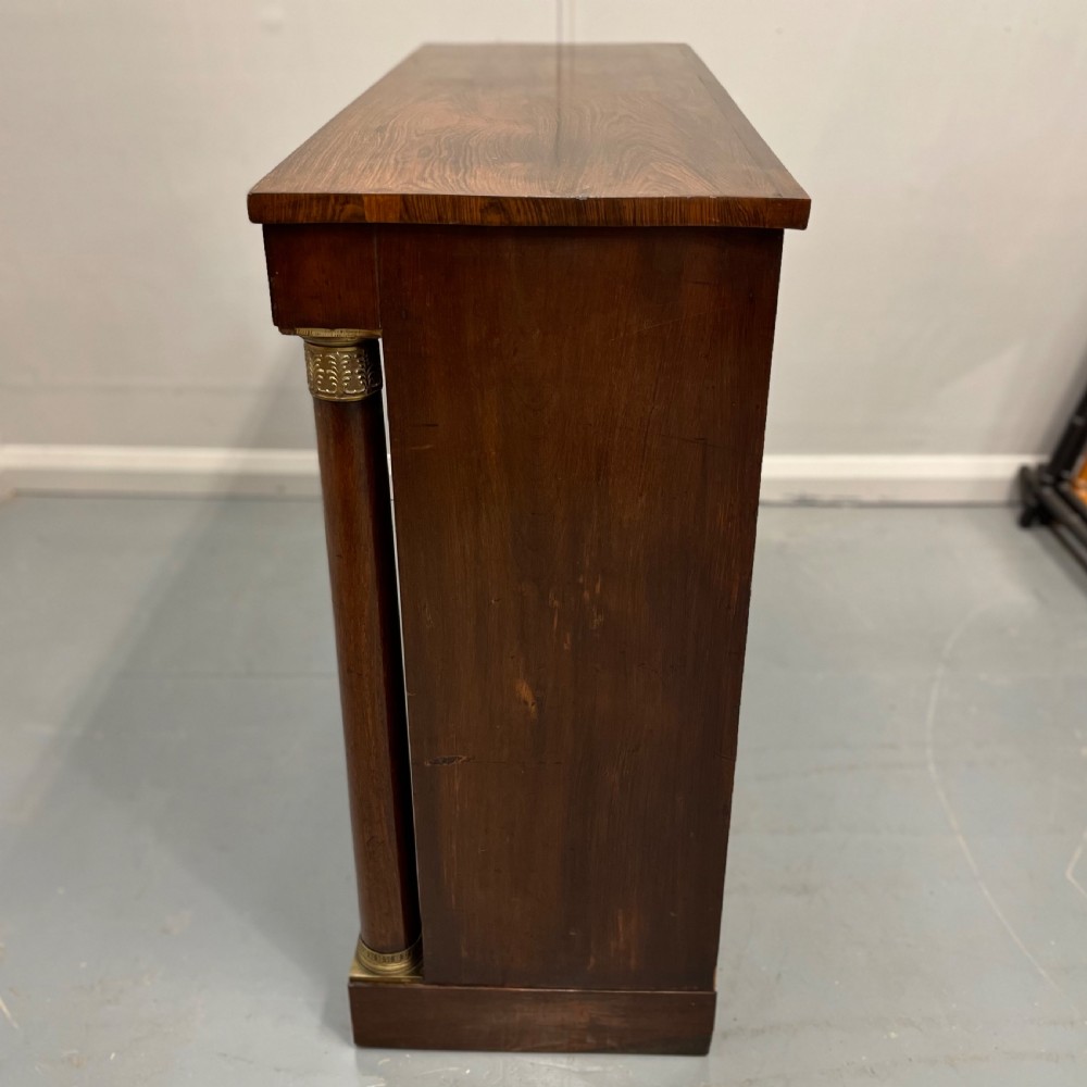 Regency rosewood and brass marquetry two door cabinet View XII