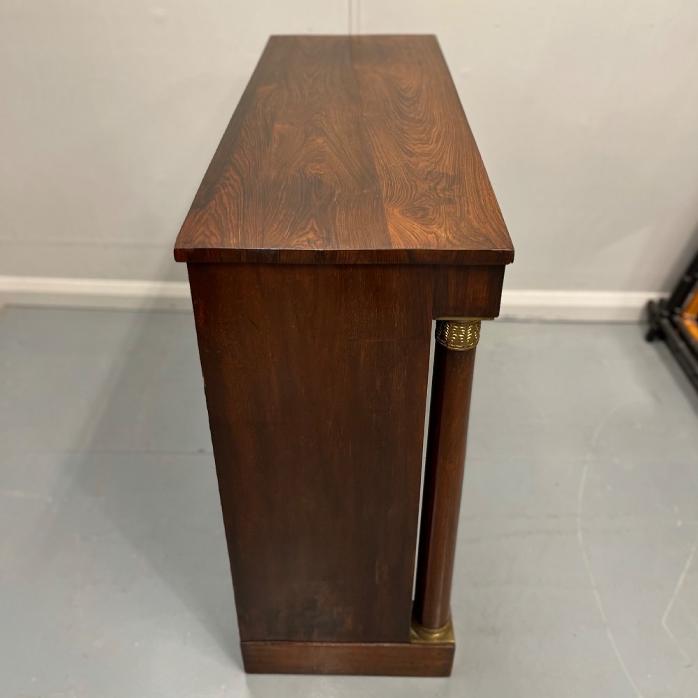 Regency rosewood and brass marquetry two door cabinet View XIII