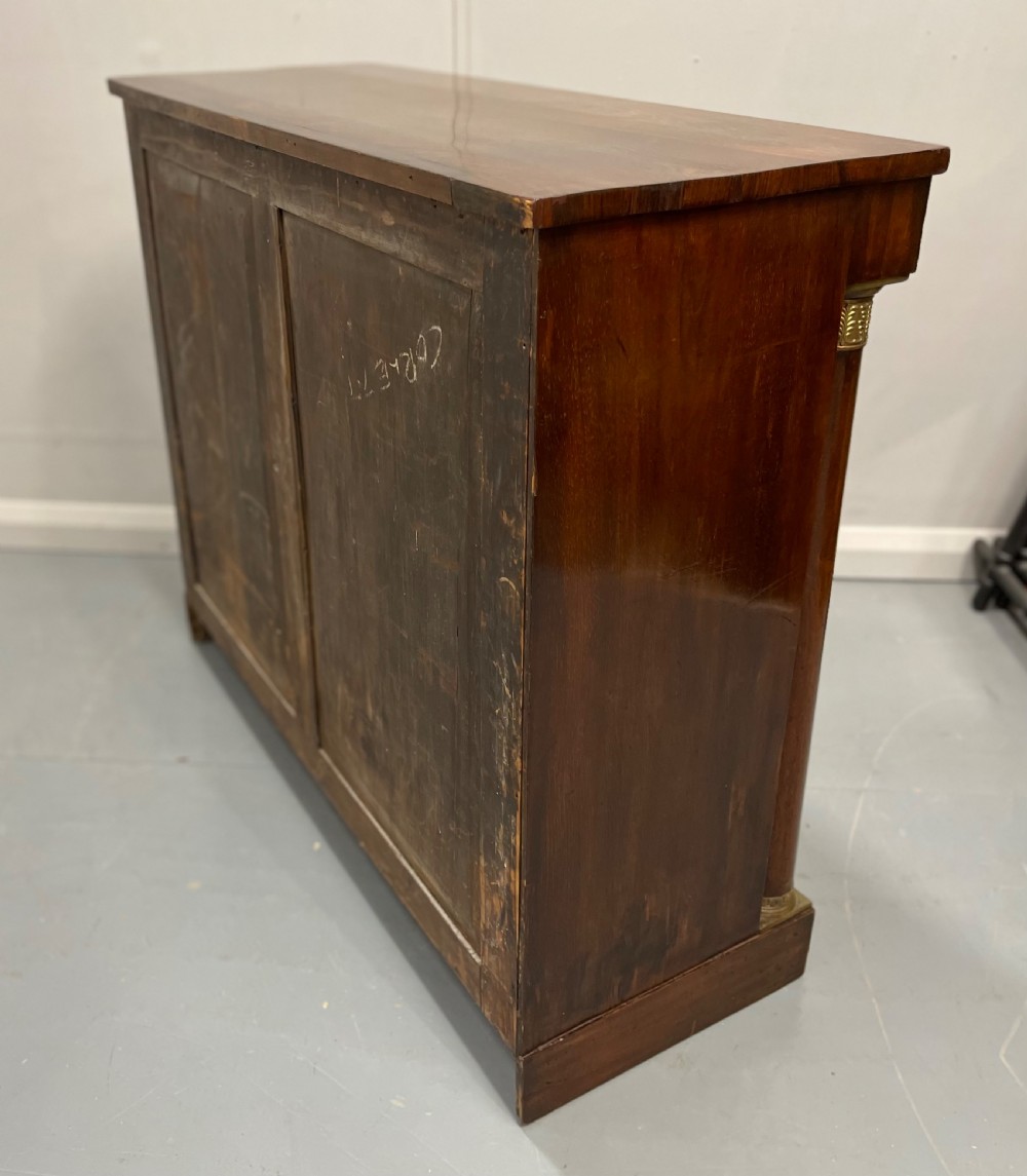 Regency rosewood and brass marquetry two door cabinet View XIV