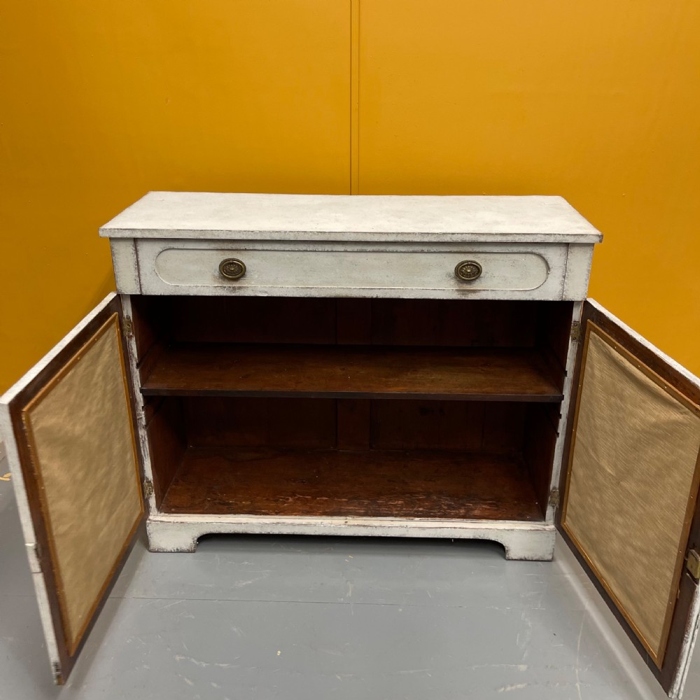 Regency chalk painted chiffonier cabinet View VIII