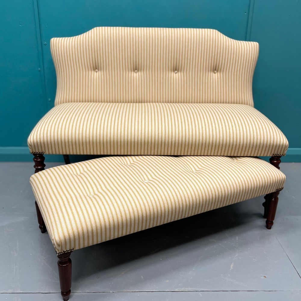 Occasional sofa with stow under stool