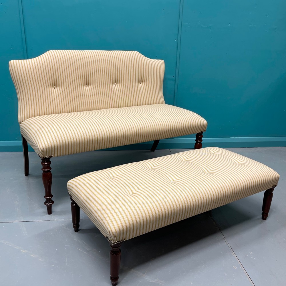 Occasional sofa with stow under stool View VIII