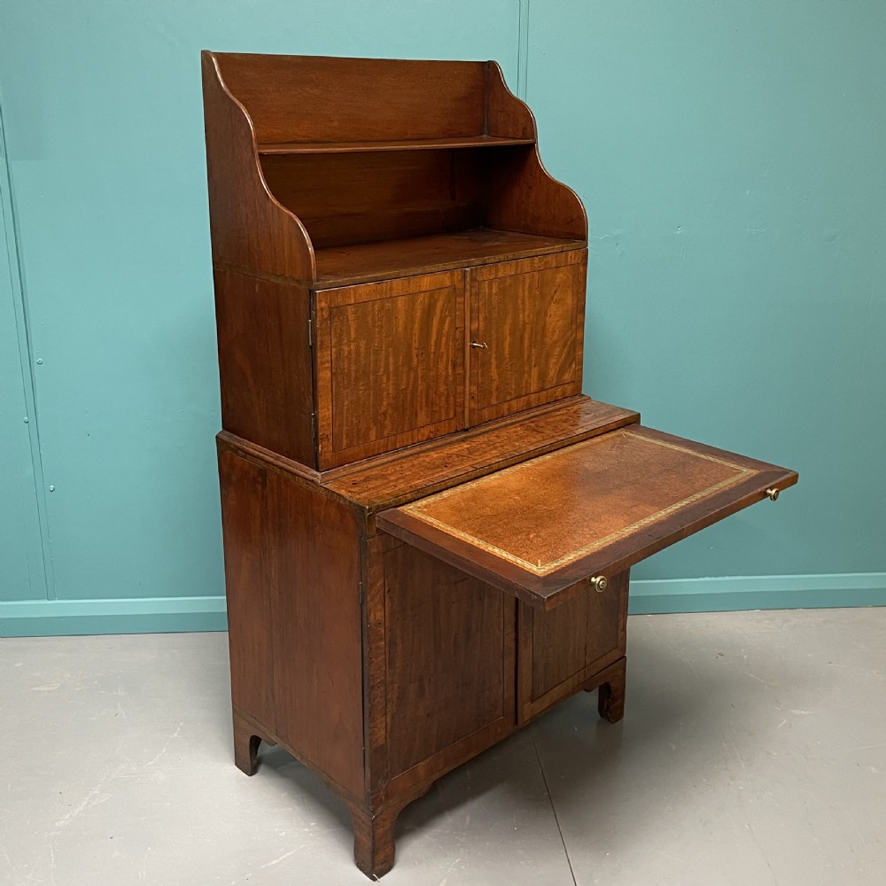 Regency waterfall bookcase with writing slide