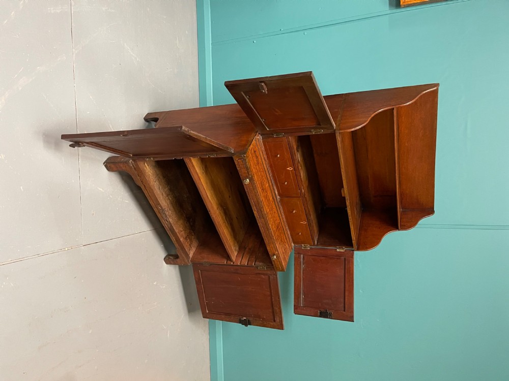 Regency waterfall bookcase with writing slide View IV