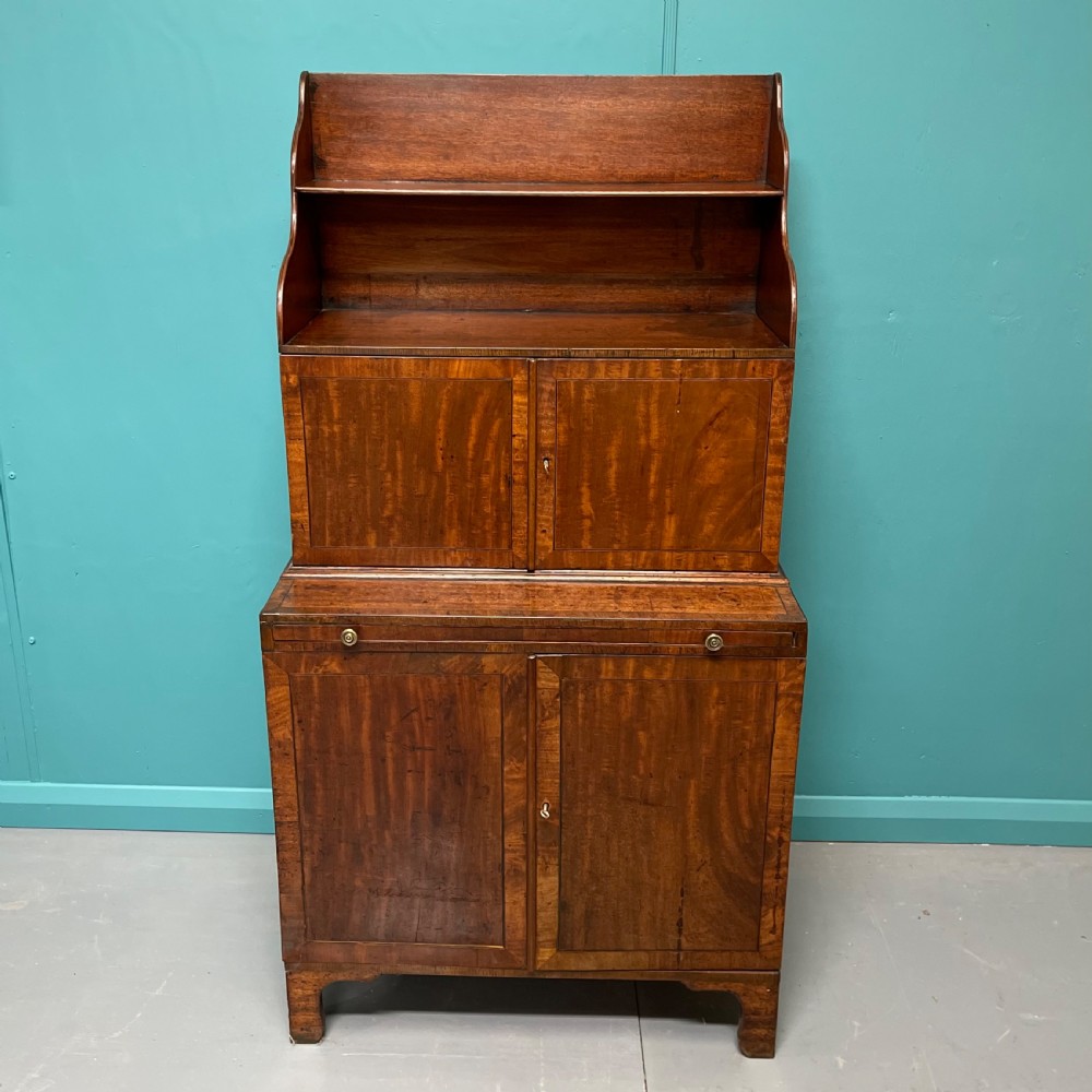Regency waterfall bookcase with writing slide View VIII