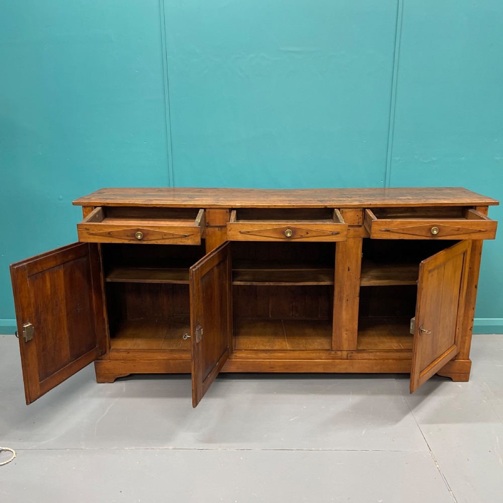 Early 19th century fruitwood enfilade  View XII