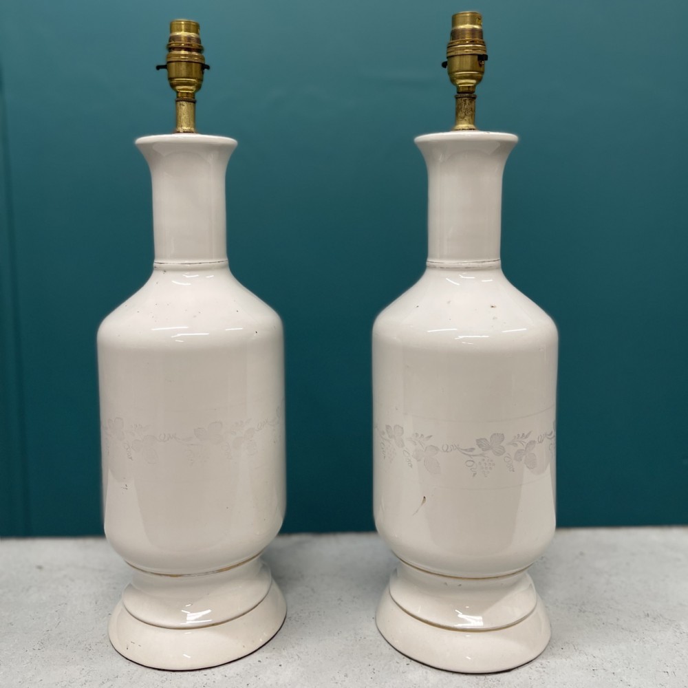 Pair of ceramic lamps  View V