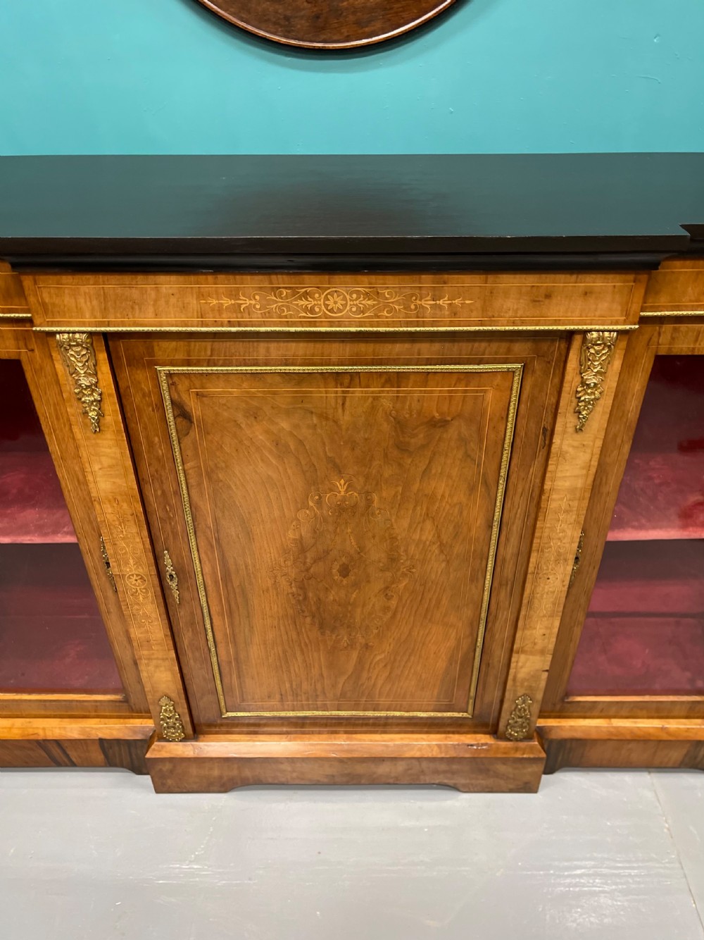 Breakfront credenza bookcase  View III